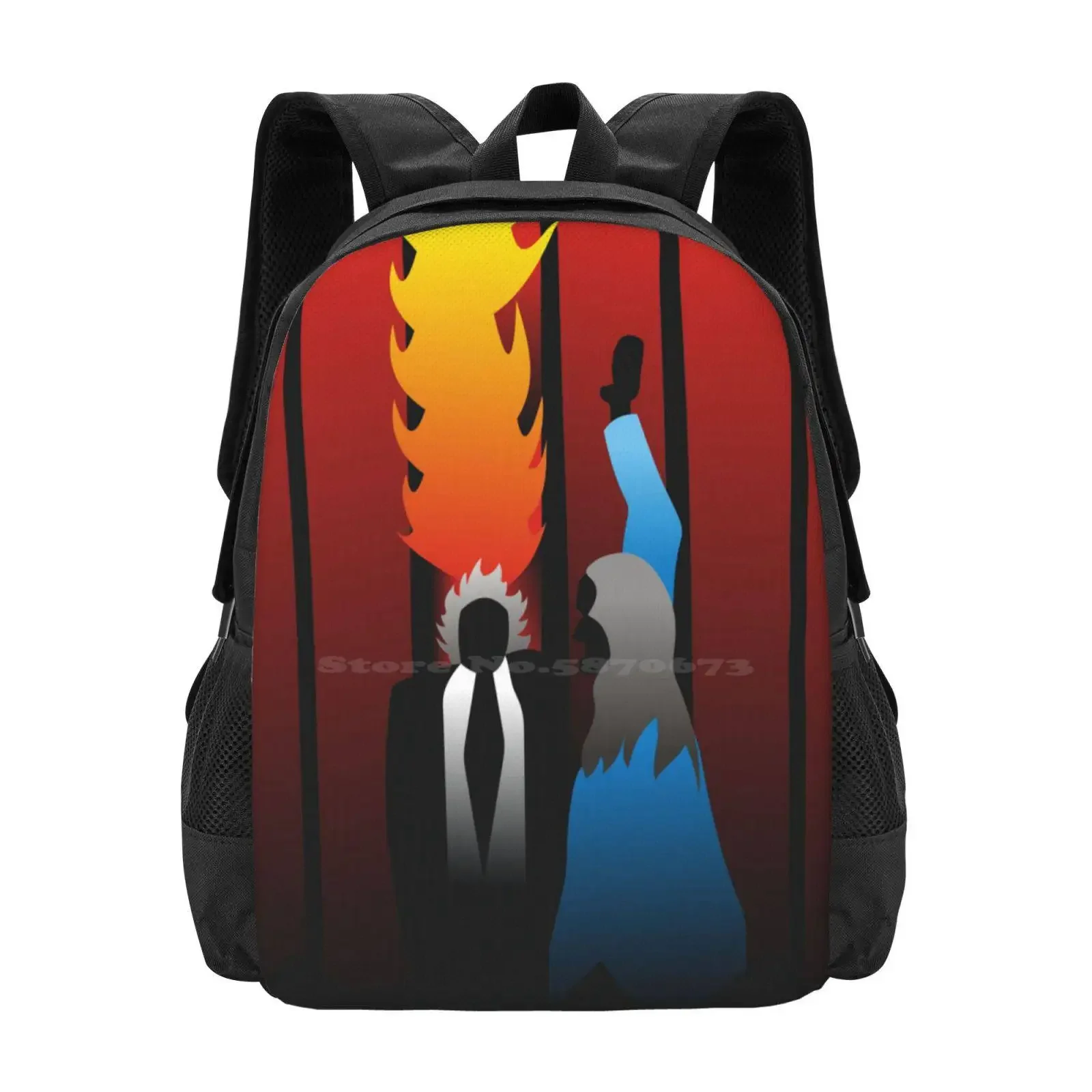 

Leland And Bob Hot Sale Schoolbag Backpack Fashion Bags Twin Peaks Leland Bob Fire Walk With Me David Lynch Movie Tv Series