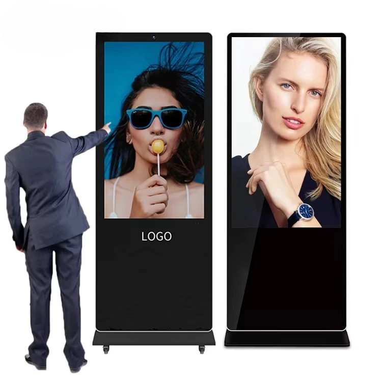 Standing Digital Advertising Lcd Advertising Display Monitor Digital Signage Kiosk Totem Floor