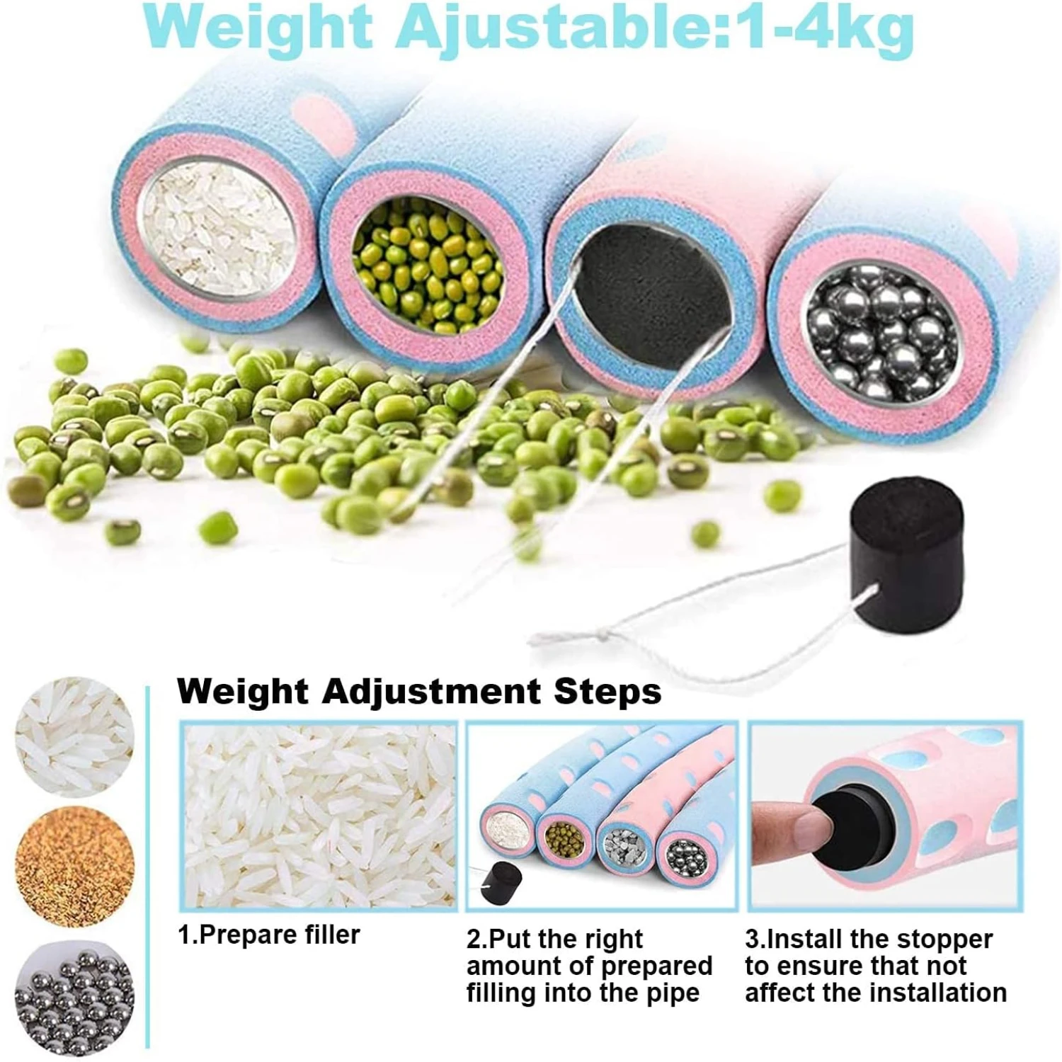 Adjustable, Convenient, and Portable Weighted Hoola Hoop with Soft Padding for Effective Women's Weight Loss Goals - Intense Det