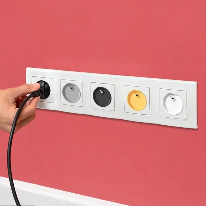 Plug Covers Protectors Socket Covers for Baby Safety Socket Protector Cover Silicone Electrical Outlets Shock Prevention tool