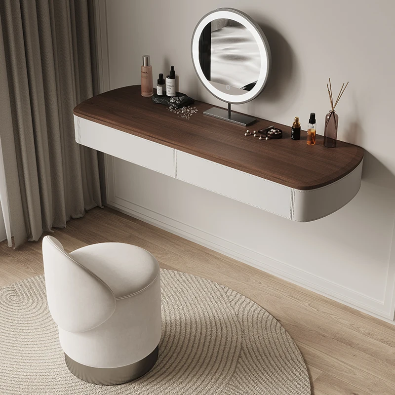 

Luxury Wooden Drawers Vanity Tables Storage Minimalist Space Saving Vanity Tables Makeup Modern Coiffeuse De Chambre Furniture
