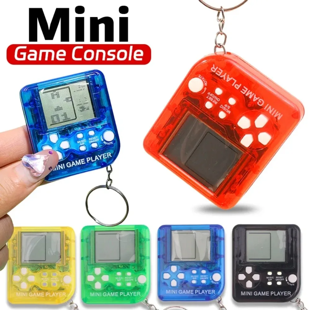 

Портативная мини-игровая консоль-брелок в ретро-стиле, классическая портативная игровая приставка, подарок для детей, видеоигра с кольцом для ключей, сувенир для вечеринки