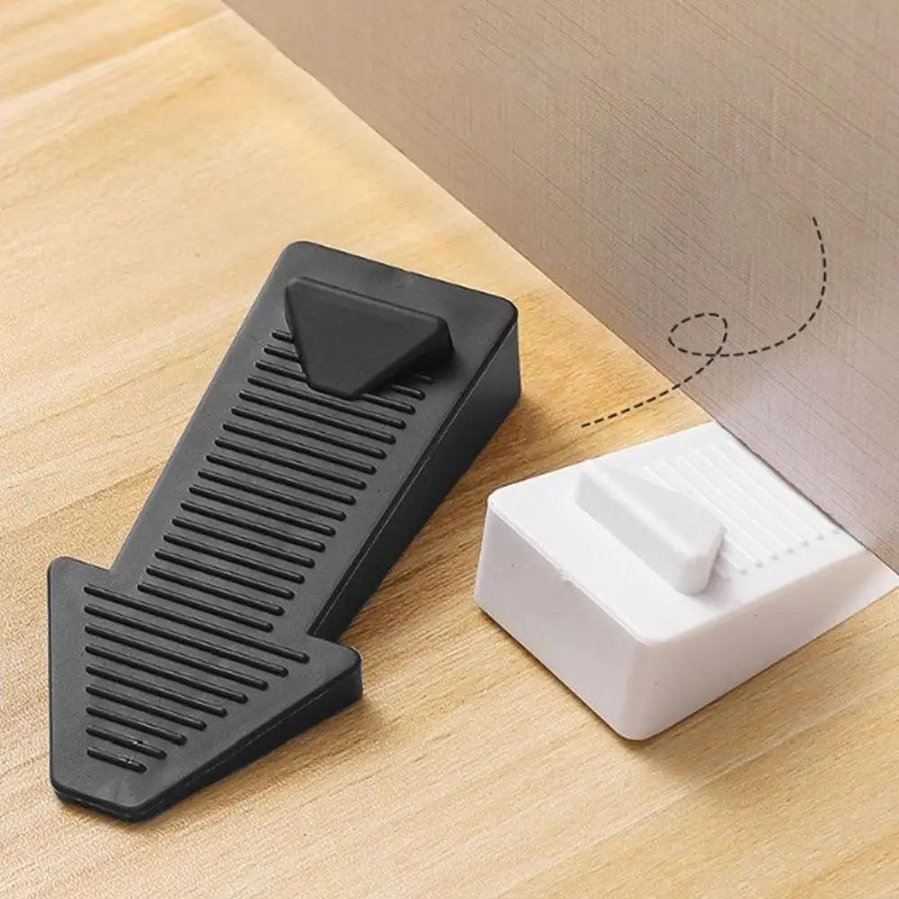 قطعتان من مصدات الباب المقاومة للرياح، سدادة الباب العازلة القابلة للتكديس، كتلة الباب المطاطية الآمنة، حماية الأطفال