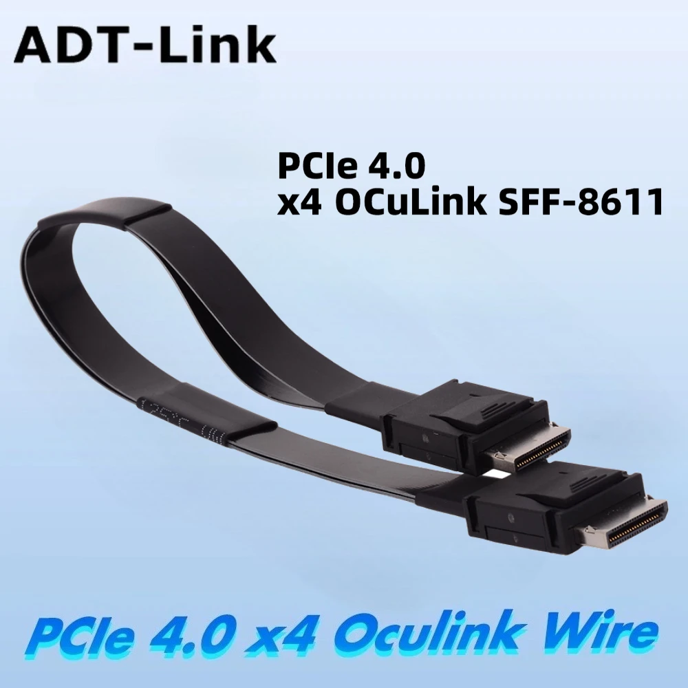 

Графический кабель PCIe 4.0 x4 Gen4 SAS 4.0 Oculink «папа-папа» SFF-8611 к серверному кабелю OCuLink 24 Гбит/с Внешний eGPU NVMe HBA Card