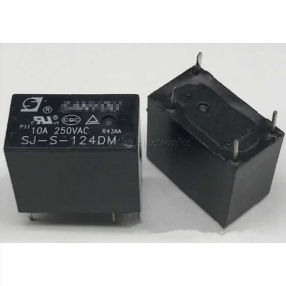 

Free shipping 10pcs/lot SJ-S-124DM 24V 10A JZC-32F-024-HS 4PIN Relay