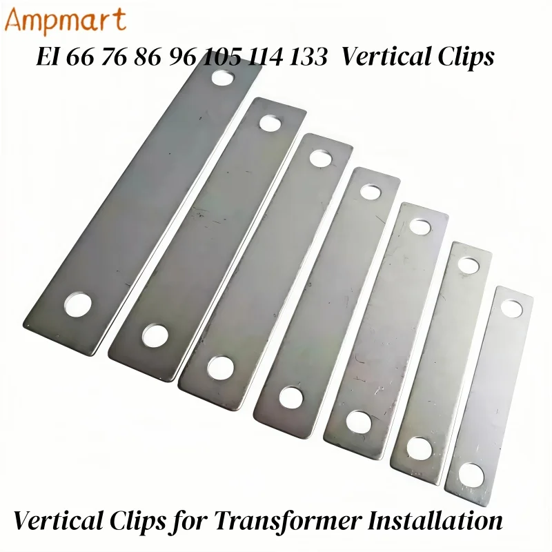 Clips de montage verticaux en acier zingué bleu 66, 76, 86, 96, 105, 114, 133 pour transformateurs