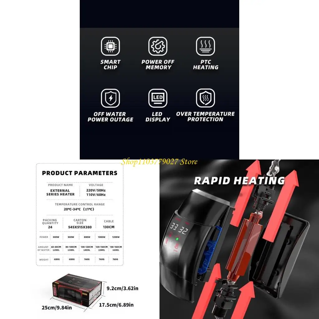 

C4DF Компактный внешний нагреватель рыбных матков легкая установка и обслуживание.