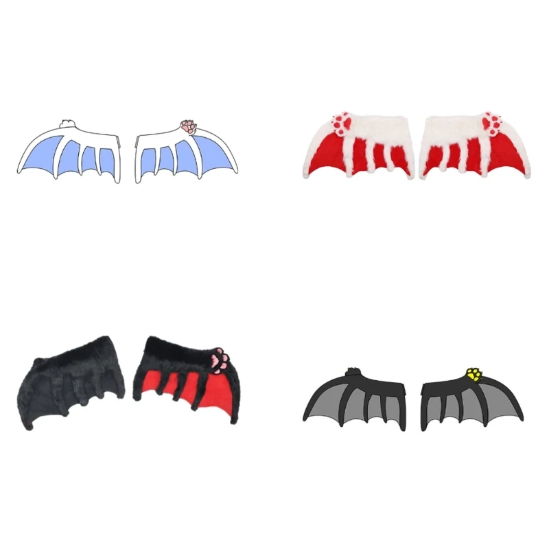 

Bat Wing Gloves Devil Girls Halloween Cosplay Props Beast Wing Fursuit Cute Oversized Wing Gloves for Masquerade DropShipping