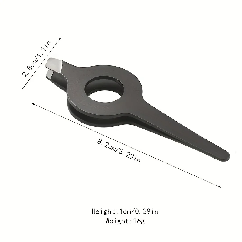 Pinça diagonal profissional com cabo oco - ferramenta precisa de remoção de sobrancelhas e pêlos faciais