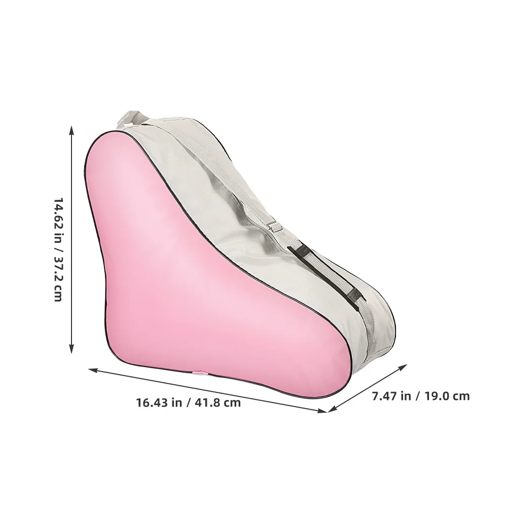 حقيبة تزلج دوارة مع حزام كتف قابل للتعديل، حقيبة حمل تزلج مثلثة أنيقة لنقل معدات اللياقة البدنية على الجليد #5