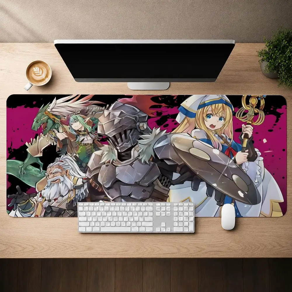 Goblin Slayer Mouse Pad Mouse Pad Anti-Slip Rubber Base Extended Desk Mat For Gamers Office Computer Accessories
