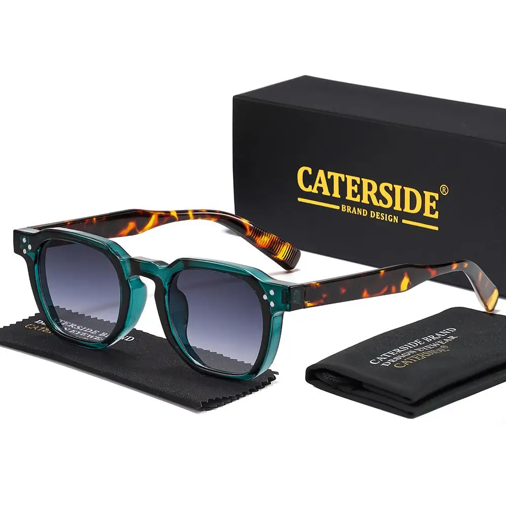 CATERSIDE Neue Herren-Sonnenbrille Markendesign Quadratische Modische Sonnenbrillen Damen Outdoor Reise Party Dekoration Eyewear UV400 – Detail 4