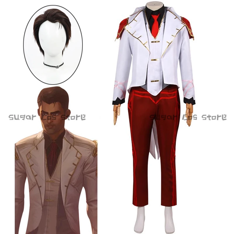 

LOL Legends Arcane Season 2 Jayce Game Anime Cosplay Costume Wig Uniform Outfit Halloween Carnival Party Props For Women Men
