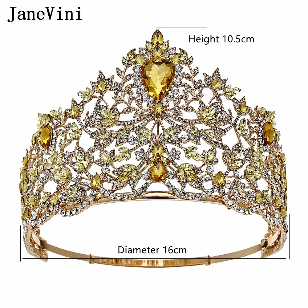 Imagem -03 - Janevmini-sparkly Europeu Coroas Vermelhas e Tiaras para Casamento Cabelo Jóias Hairwear Ornamental Coroa Ornamental Miss Universo