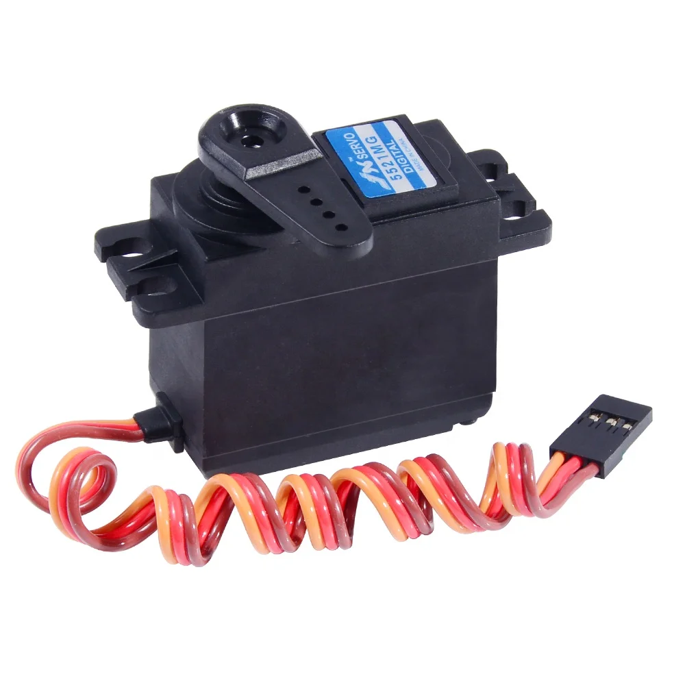 JX PDI-5521MG 20KG Servo estándar digital Engranaje de metal de 120 grados para aviones de barco RC y juguetes planeadores"
