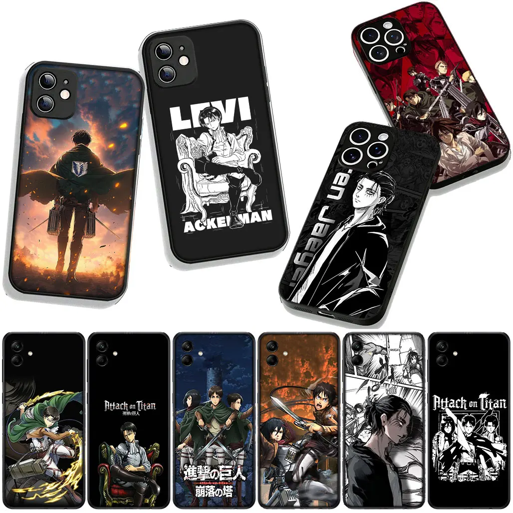 Levi Attack on Titan Eren Jaeger Чехол для телефона OPPO A40 A60 A80 A18 A16 A17 A38 A78 A79 A54 A57 A58 A3 Pro A96 A15 A12 Cover