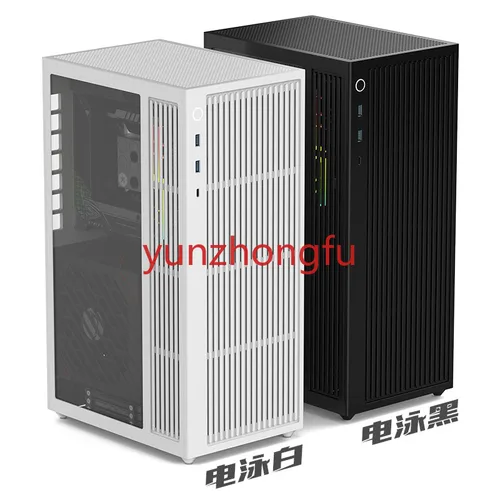 LZmod LS-360 V2 수냉식 수직 ITX 섀시, 40 시리즈 그래픽 카드 및 ATX 전원 공급 장치 지원 