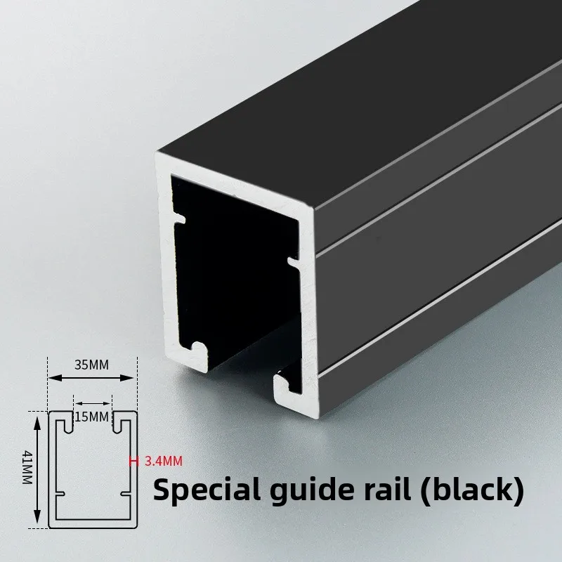 

Рельс для раздвижной двери из алюминиевого сплава, стеклянная дверь, кухонная направляющая для раздвижной двери, двусторонняя буферная вешалка, 150 кг