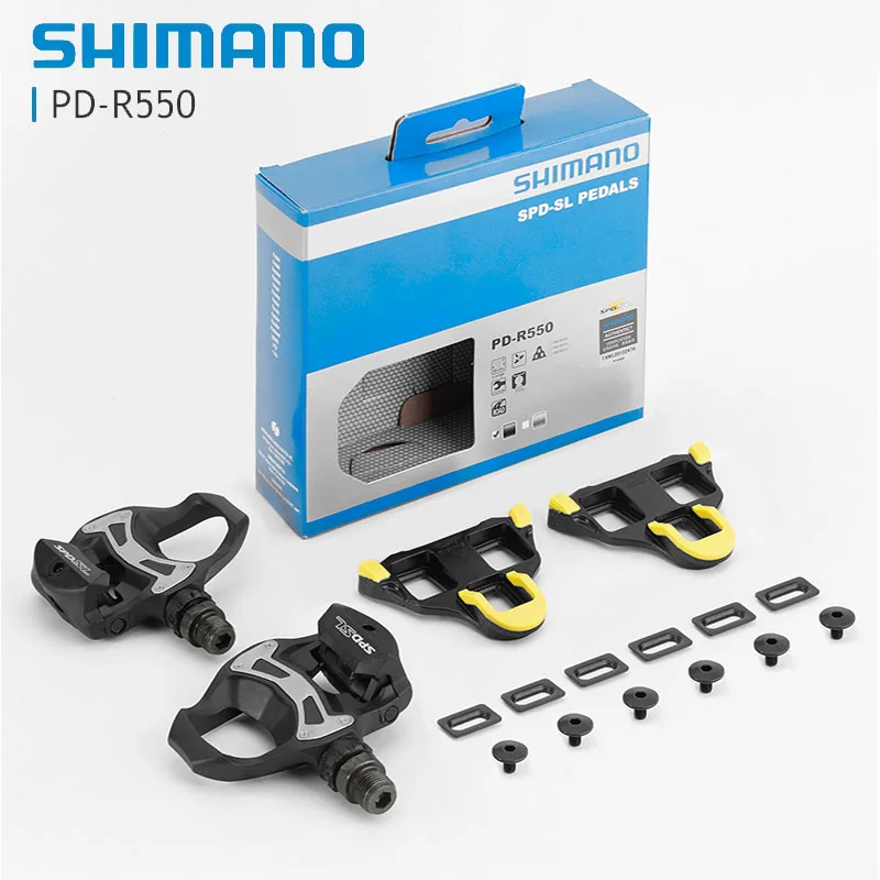 

Shimano PD-R550 Дорожная педаль SPD Велосипедная педаль с шипами SM-SH11 Велосипедные педали PD-R550 Педали с автоматической блокировкой