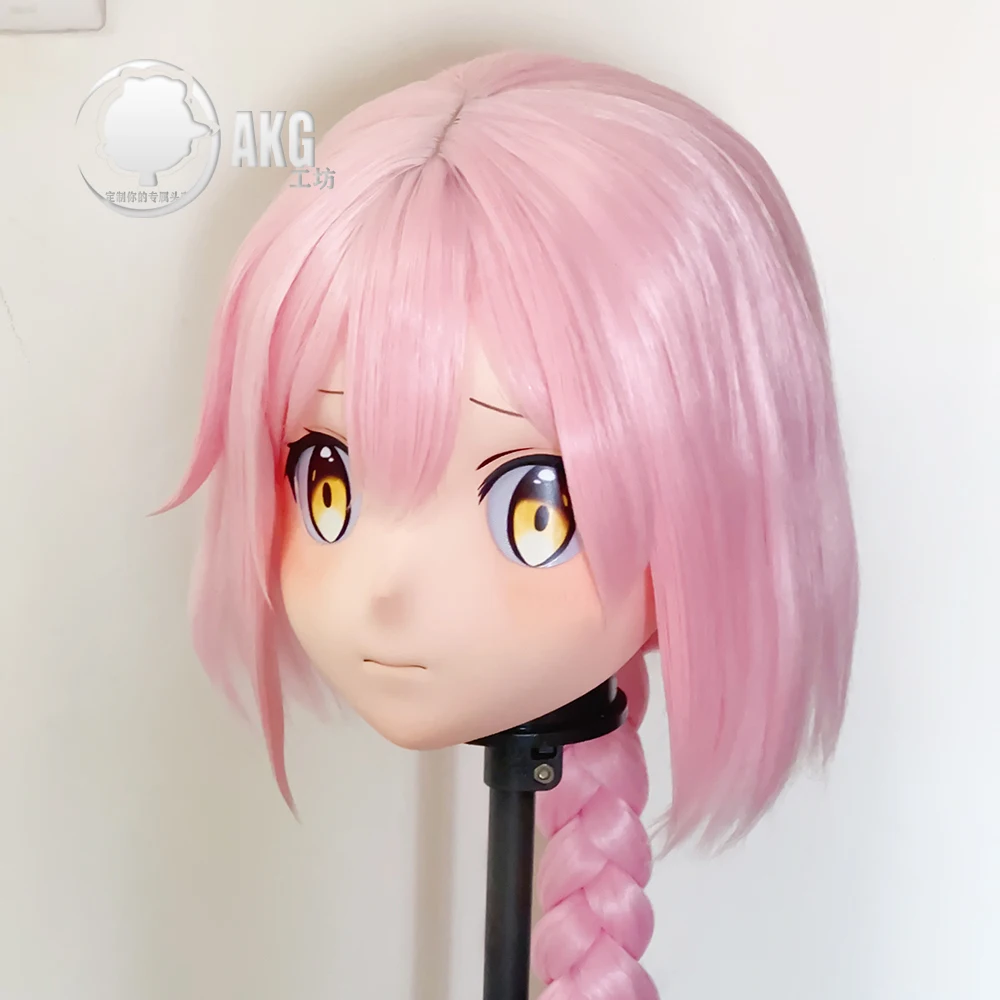 

(AL246) Customize Character Crossdress Female/Girl Resin Half/Full Head With Lock Cosplay Japanese Anime Game Role Kigurumi Mask