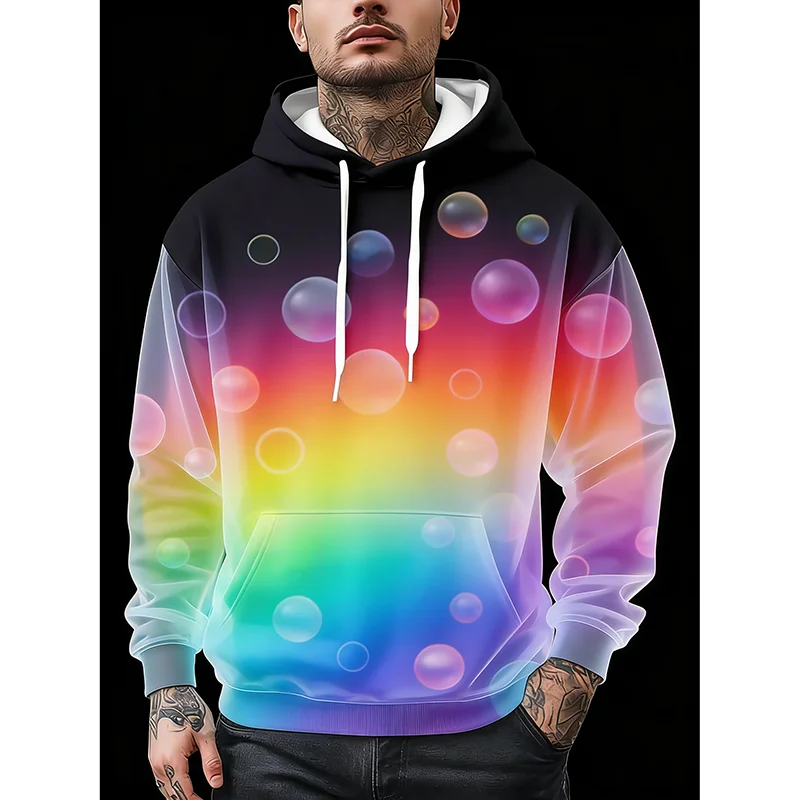

Худи с ярким принтом в виде сферических точек для мужчин и женщин, карнавальный подарок, пуловер, повседневная забавная толстовка оверсайз