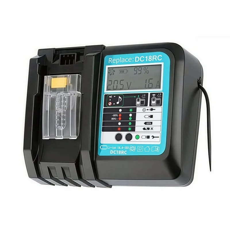 DC18RC For Makita 18V Drill Battery Charger 3A Li-ion Charger for Makita 14.4V 18V LXT BL1815 BL1860
