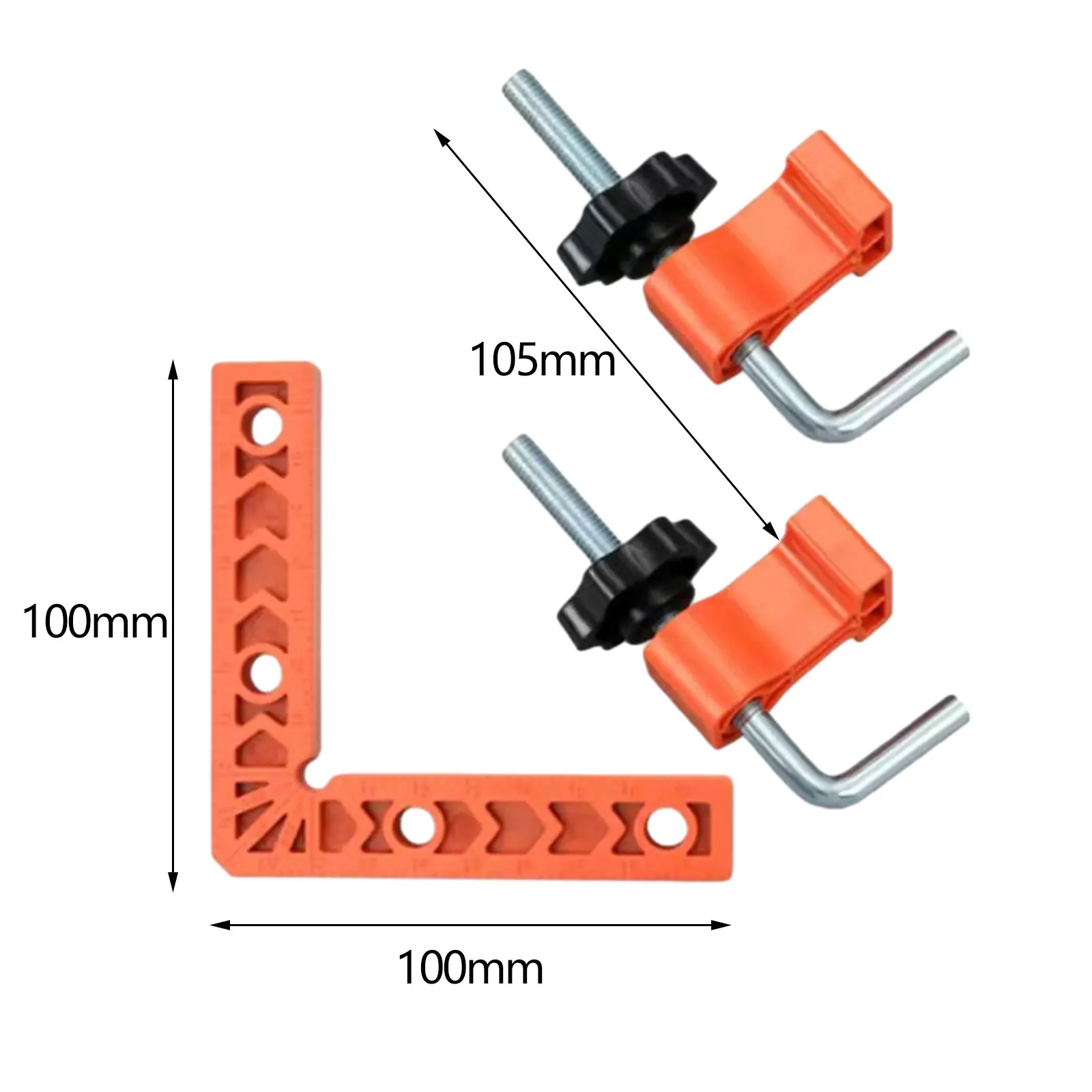 1/4PCS 90 Degree Corner Clamp Tools Positioning Square Clamping Square Carpentry Squares for Boxes Cabinets Picture Frames