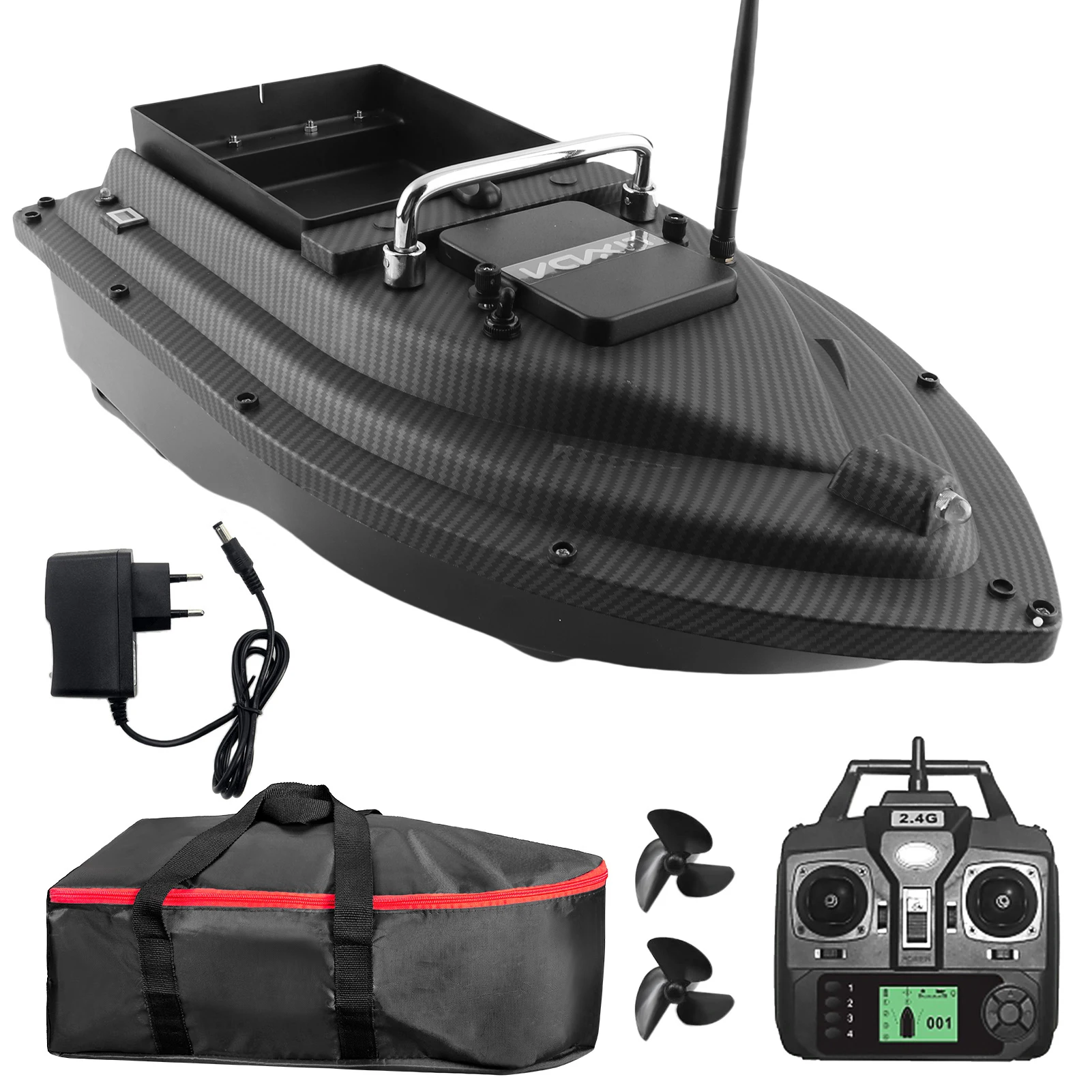 قارب طعم صيد GPS قارب طعم صيد مع حاوية طعم كبيرة قارب طعم أوتوماتيكي مع نطاق بعيد 400-500 متر