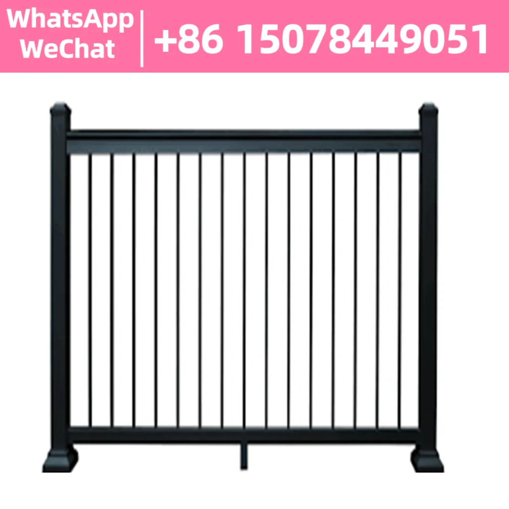 

Gardening Essential: Durable Metal Handrail Aluminum UChannel Fence Railing for Safety
