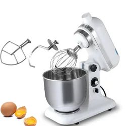 High Power Commercial Stand Mixer Machine 7L Bowl 10-speed Kitchen Food Blender Cream Egg Whisk Cake Mixing Dough Kneader