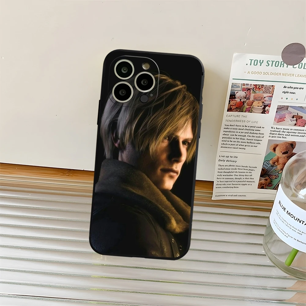 Leon R-Resident Kennedy Evil Phone Case Fundas for iphone 13 11 15ProMax 14 12 Pro Xs Max Mini Xr X 7 8 6 Plus Coque