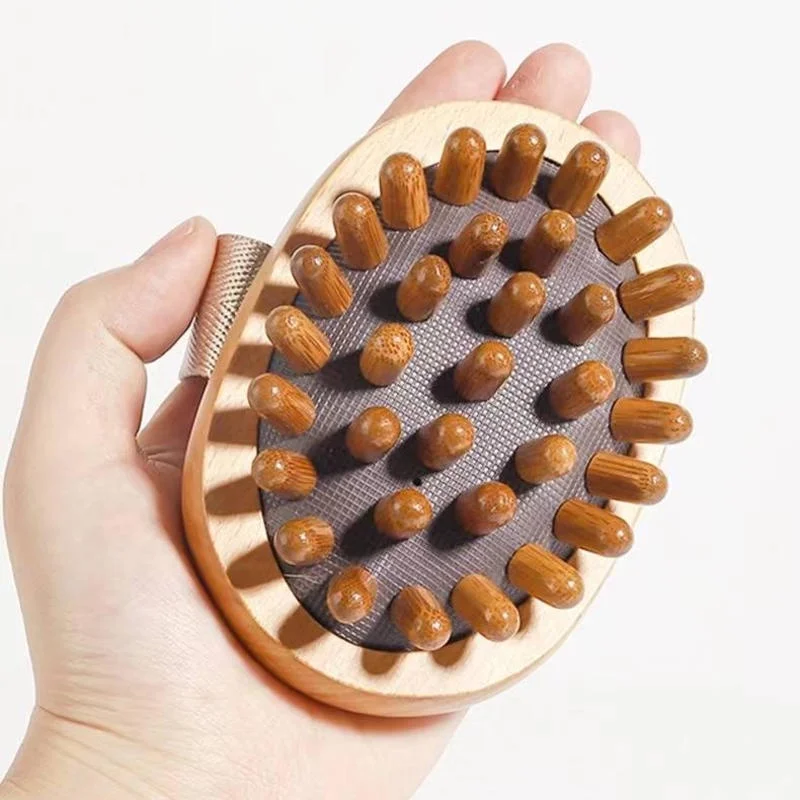 Beech Hair Comb Massager Scalp Brush Airbag Massage Comb Wooden Cushion Anti-Static Scalp Brush Hair Combs