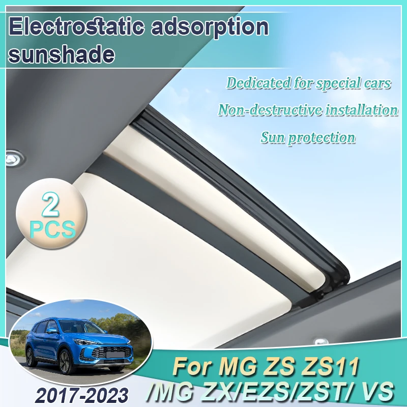 

Электростатический силиконовый солнцезащитный козырек на крыше для MG ZS ZST ZS EV VS Astor ZS11 2017 ~ 2023, солнцезащитный чехол на крыше, автомобильные аксессуары