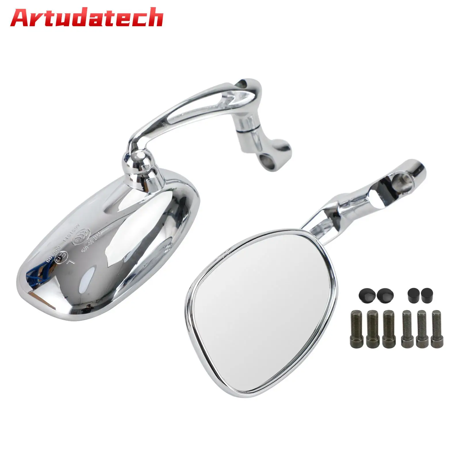 Artudatech Cafe Racer Mirrors Custom For Yamaha XV 535 950 1900 XVS 650 1100 1300 XJR1300