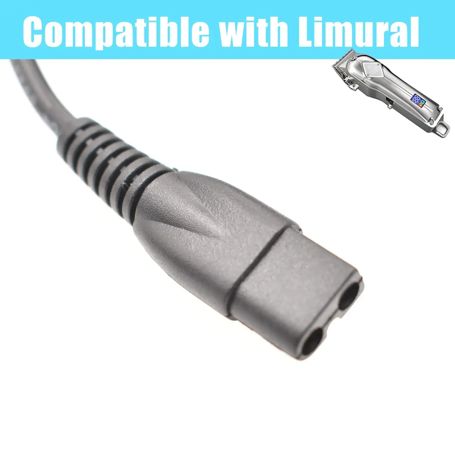 كابل شحن بديل لمقص الشعر للرجال ، سلك شاحن ، سلك طاقة ، متوافق مع ليمووري ، 1 متر