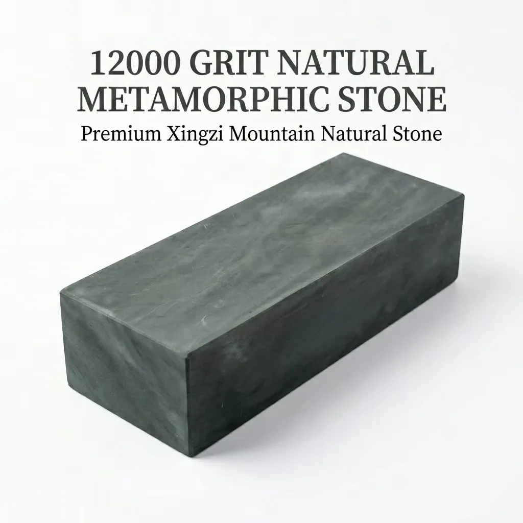 ADAEE 3kg Massive 60mm Thick Natural Whetstone 12000 Grit 220x80x60mm Metamorphic Stone Mirror Polish Professional Knife Sharpen