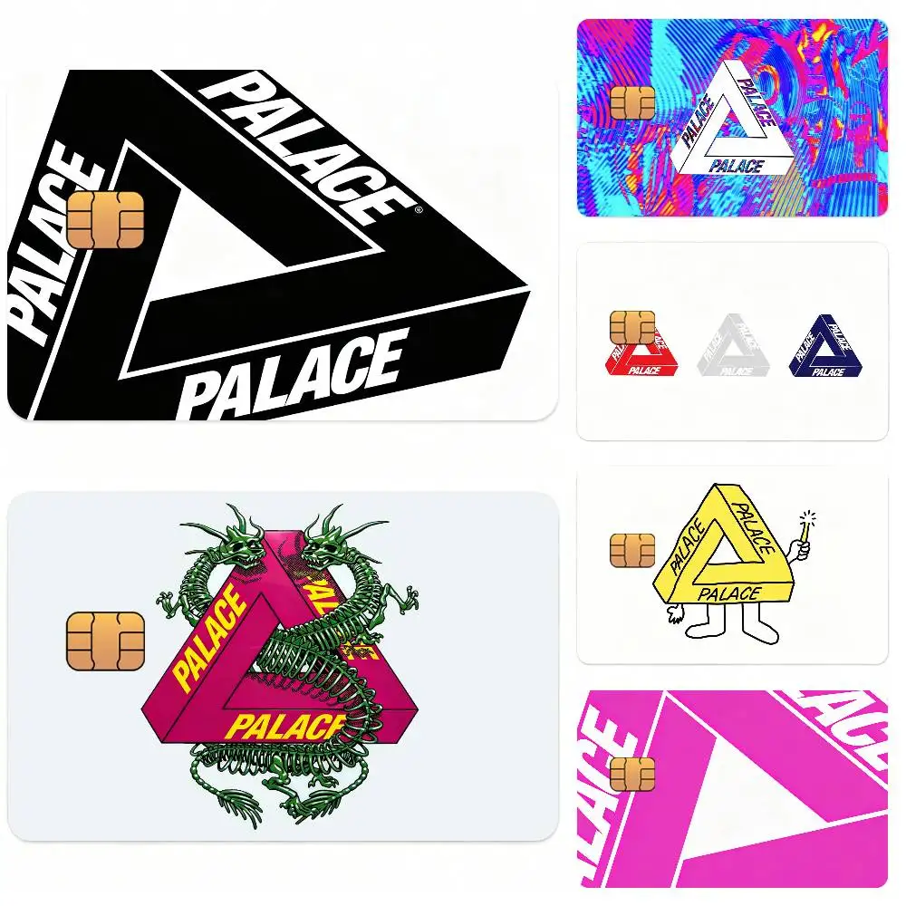 P-Palace S-Skate B-Boards Brand Card Stickers for Bank Access Protective Waterproof Film Cover Sticker Surprise Gift