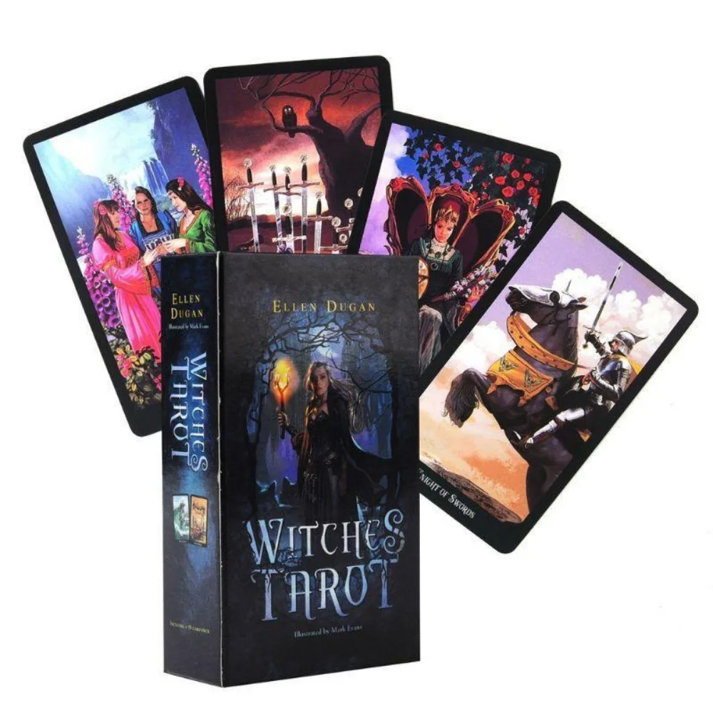 Ellen Dugan Witches Tarot - Fortune Telling Magic Divination Future Love Truth 12 x 7 cm