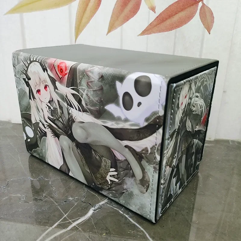Anime Yugioh Abao Aku The Lightless Shadow Figure Deck Box Yu-Gi-Oh! Tcg Ocg Ptcg Cards Pu Leather Trading Storage Box Fans Gift