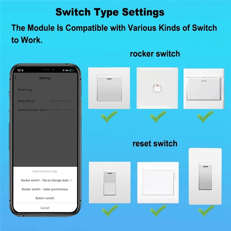 Tuya Smart Life Modulo Wifi Interruttore relè a contatto secco 5A DC12V 24V AC100-240V Controllo timer app remoto