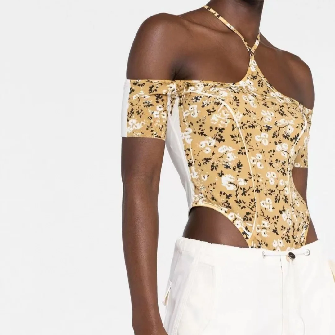 

2024 Spring/Summer New Women's Fashion Off Shoulder jumpsuit