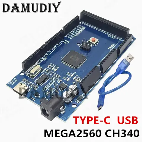 MEGA2560 MEGA 2560 R3 (ATmega2560-16AU CH340G) Pro mini MEGA2560 AVR USB board Development board MEGA2560 with Cable for arduino