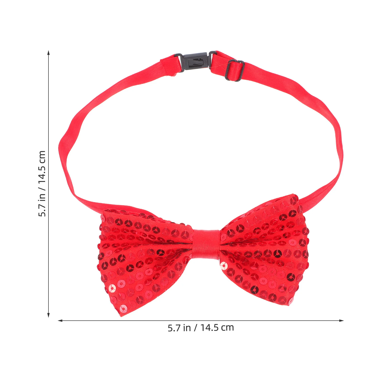 5 pezzi papillon con paillettes per bambini papillon scintillanti regolabili per la laurea sul palco abbigliamento quotidiano per feste ragazzi ragazze fiocco con paillettes nastro