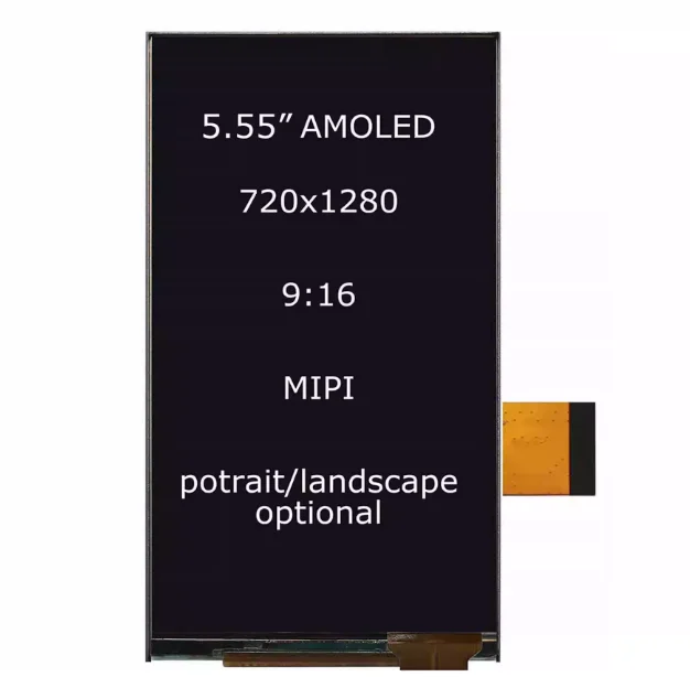 5.55-inch AMS555HC01 active AMOLED LCD screen 720X1280