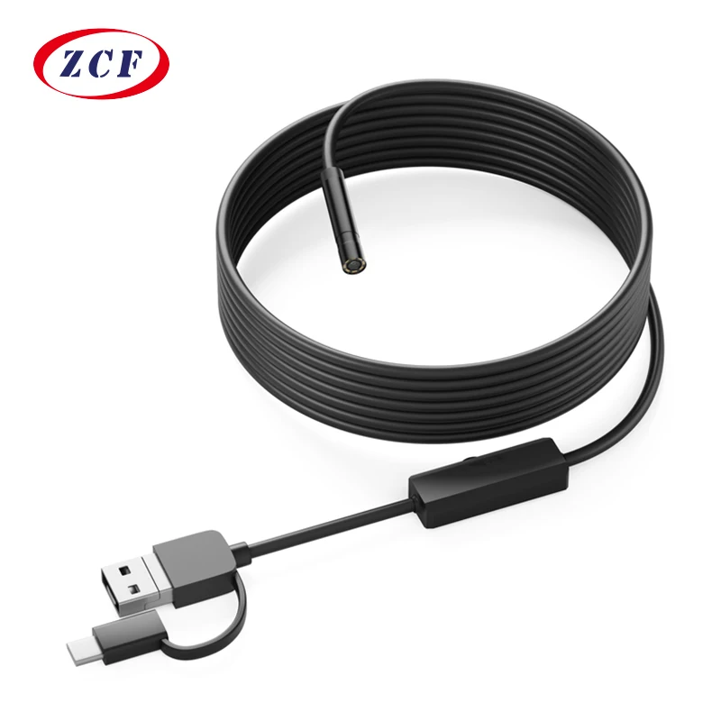 Android Endoscope Camera HD720P 8MM 3.9MM Lens 3in1 Micro USB Type-c Car Inspection Borescope Waterproof for Sumang HUIWEI PC