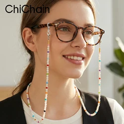 Women’s Beaded Eyeglass Chains , Mask Chains Glasses Chains for Women, Acrylic Eyewear Necklace Eyeglasses String Cords