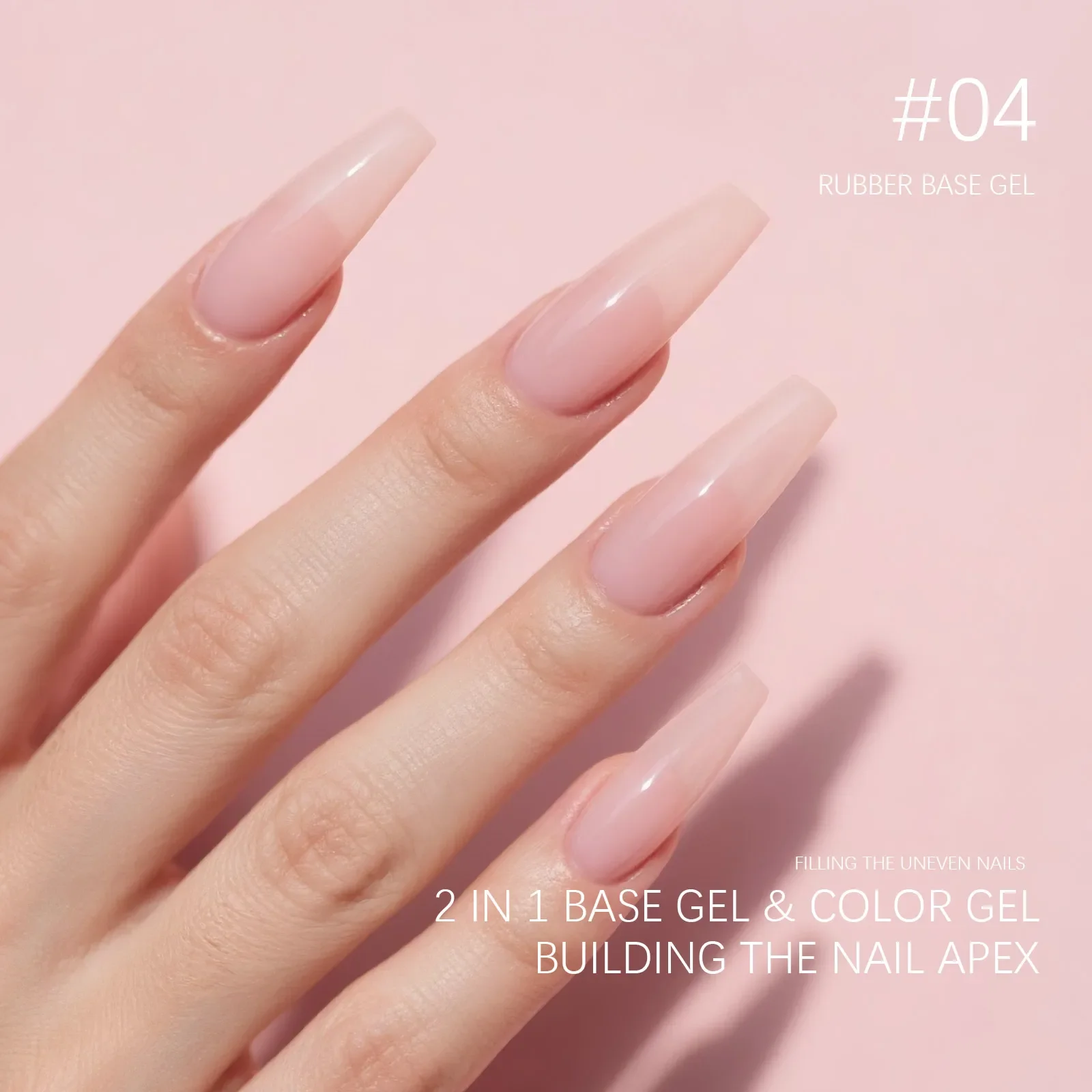 CANNI Color Rubber Base Quick Builder Nagelgel-Set HEMA FREE TPO FREE Jelly Nude 6 Stück 9 ml Gel UV LED Soak Off Gel Nail Art Gel – Detail 10