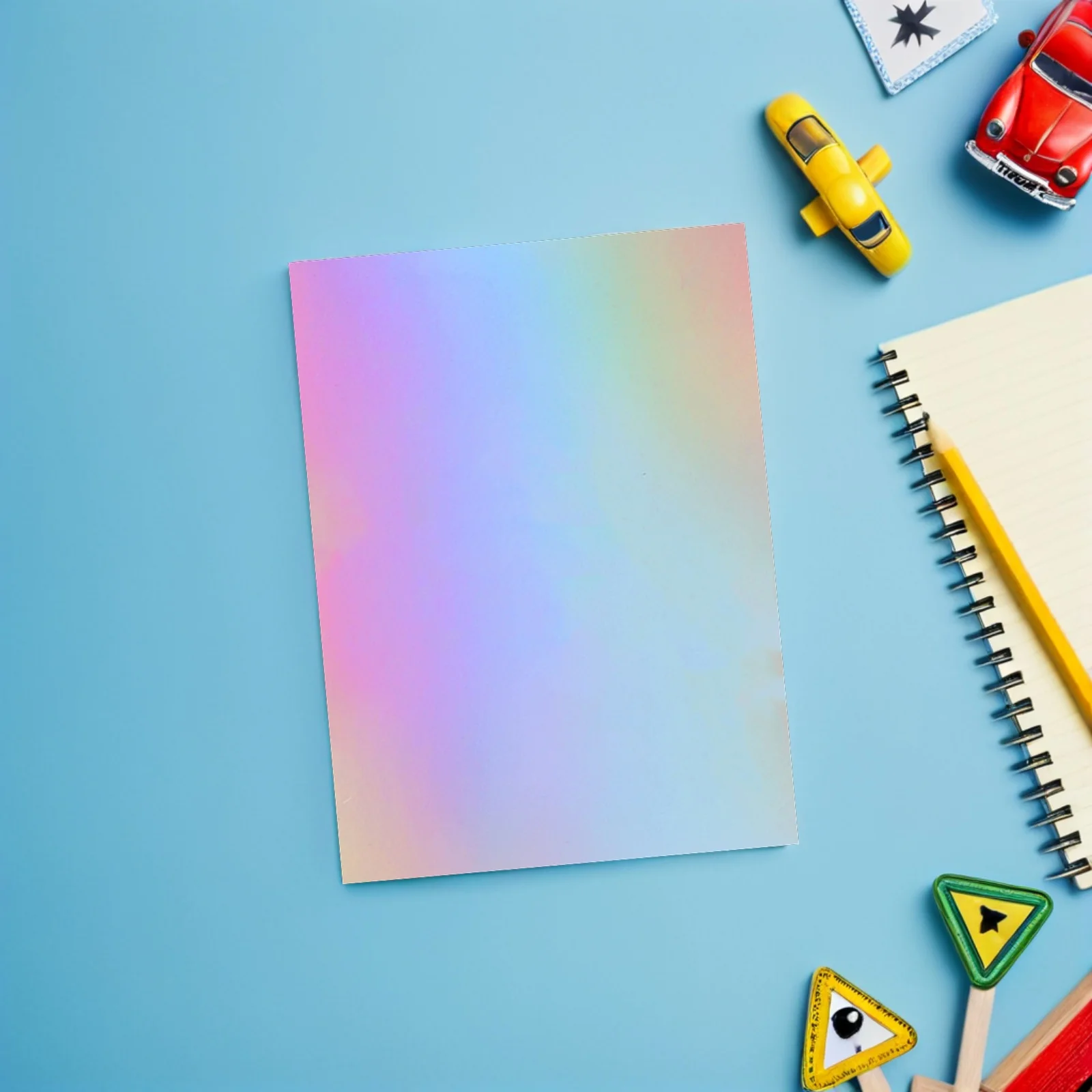 60 قطعة من ورق البطاقات المعدني المجسم A4 صفائح احباط قزحي الألوان DIY بها بنفسك ورق الحرف سجل القصاصات لوازم صنع البطاقات