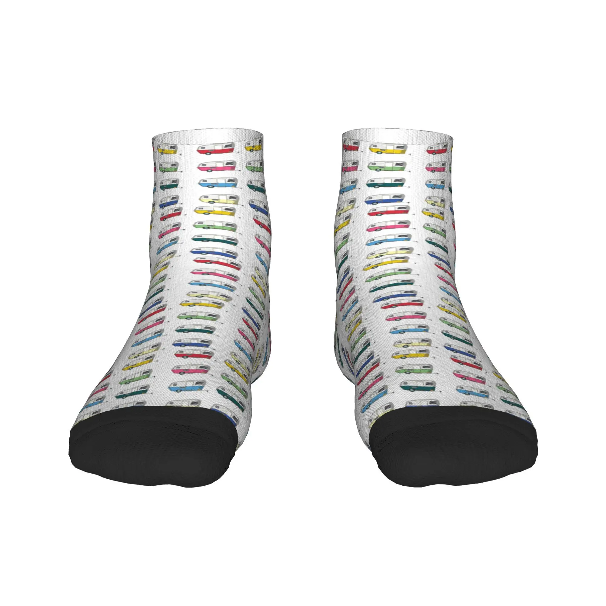 

Colourful Vintage Eriba Puck Caravan Daisy Socks Harajuku Sweat Absorbing Stockings All Season Socks Accessories for Unisex