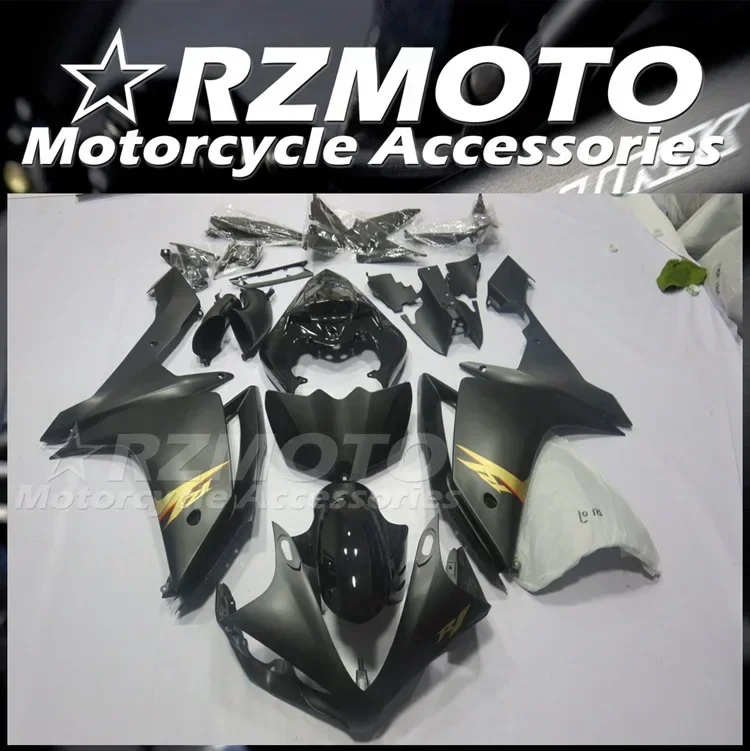 

4Gifts New ABS Motorcycle Whole Fairings Kit Fit for YAMAHA YZF - R1 2007 2008 07 08 Bodywork Set Custom Black